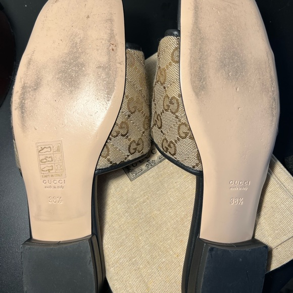 Gucci Canvas Slide Sandals - Picture 3 of 6